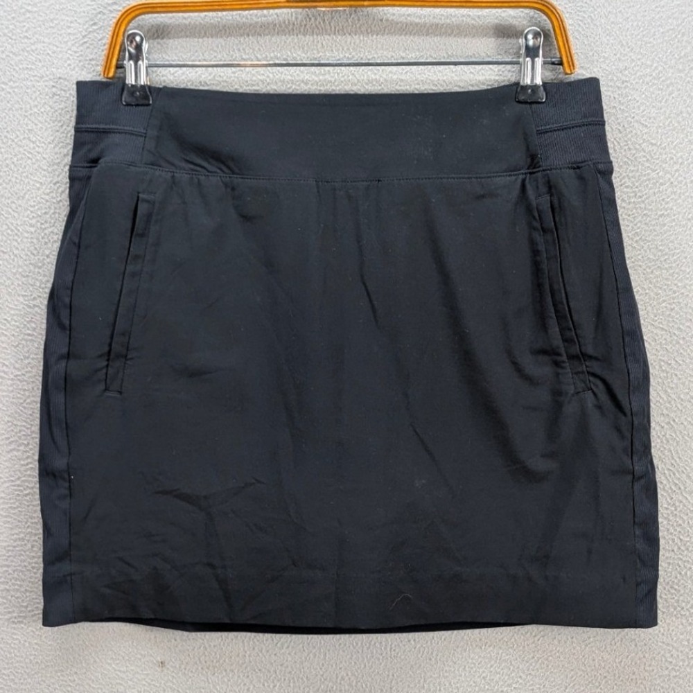 Athleta Brooklyn Skort Womens Size 10 Black Active Travel Golf Skirt Athletic - Picture 2 of 11
